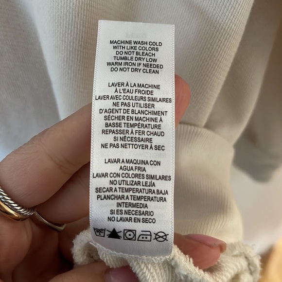 Frame New York Work & Play cream crewneck, size xs oversized - Picture 8 of 8